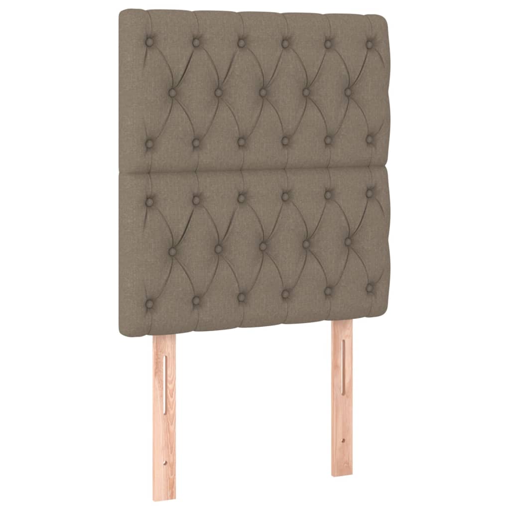 Bettgestell ohne Matratze Taupe 80x200 cm Stoff