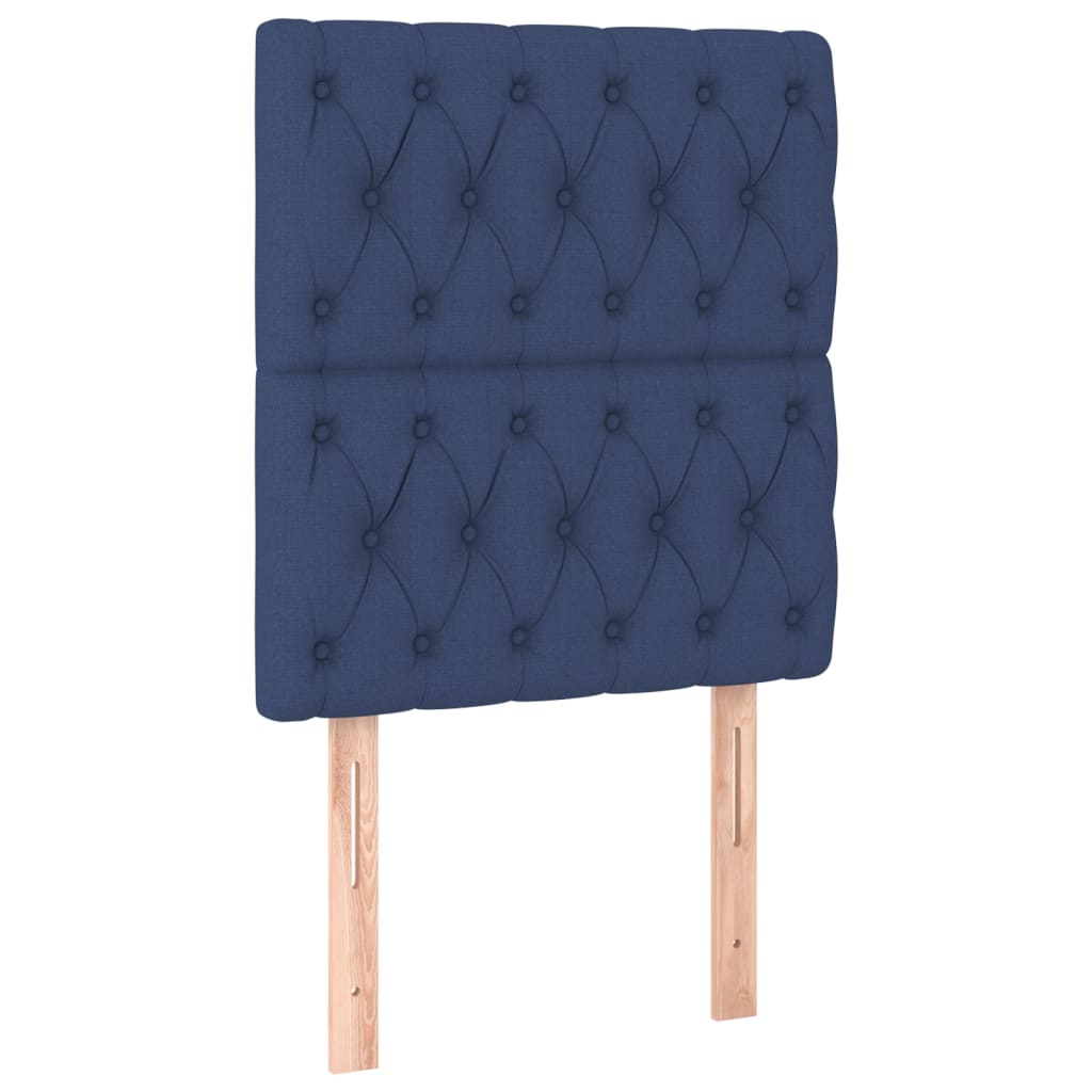 Bettgestell ohne Matratze Blau 80x200 cm Stoff