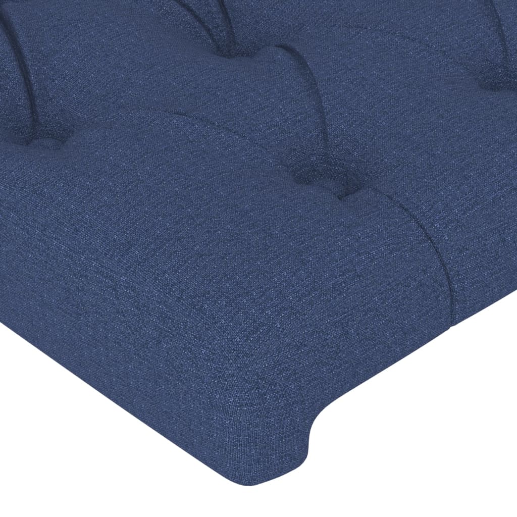 Bettgestell ohne Matratze Blau 80x200 cm Stoff