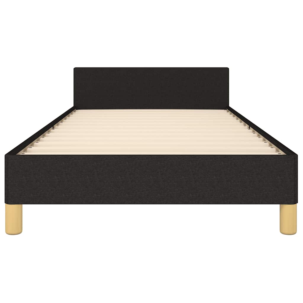 Bettgestell ohne Matratze Schwarz 90x190 cm Stoff