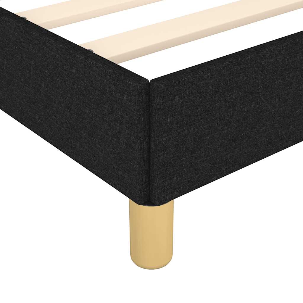 Bettgestell ohne Matratze Schwarz 90x190 cm Stoff