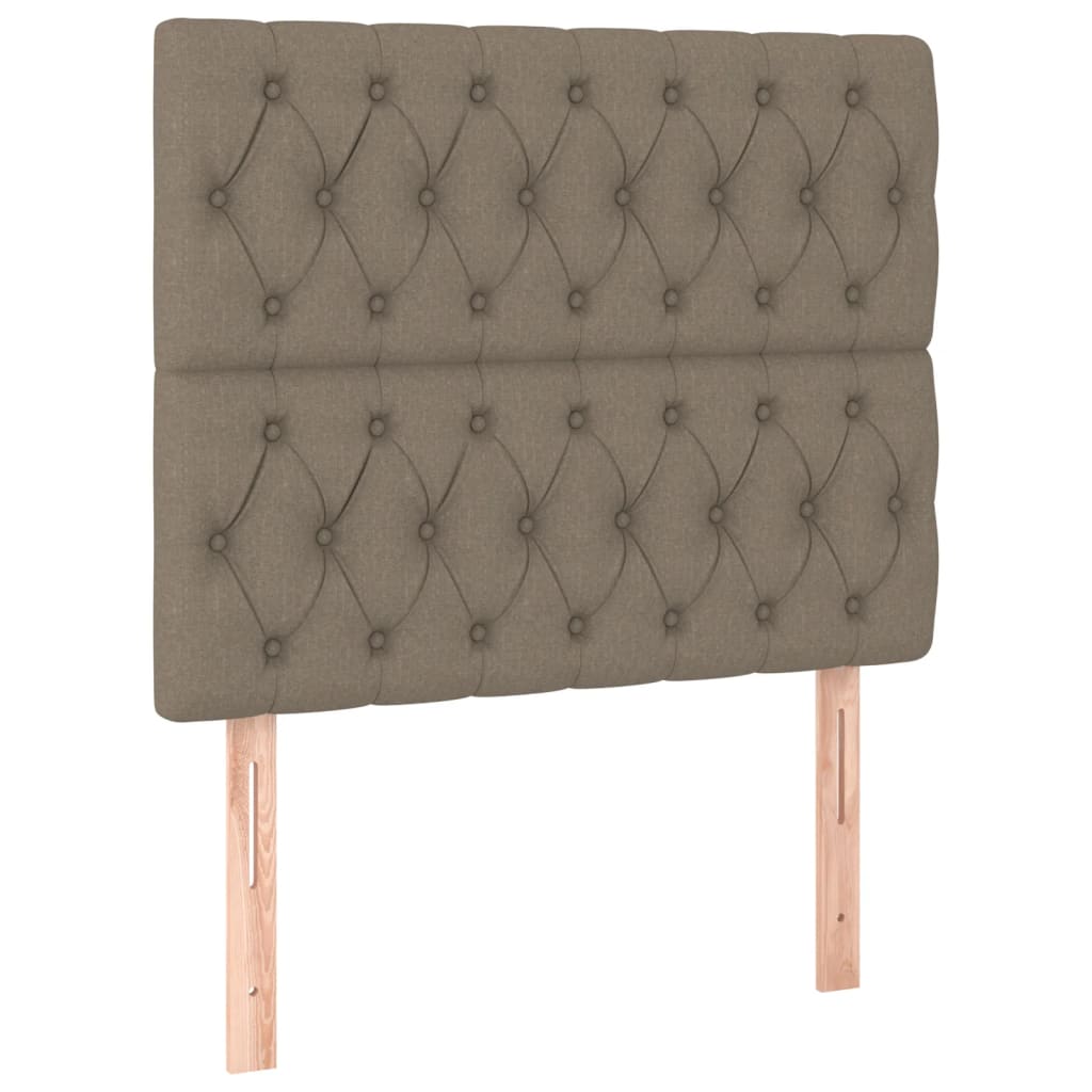 Bettgestell ohne Matratze Taupe 100x200 cm Stoff