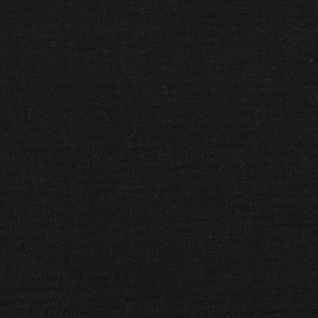 Bettgestell mit Kopfteil Schwarz 90x200 cm Stoff