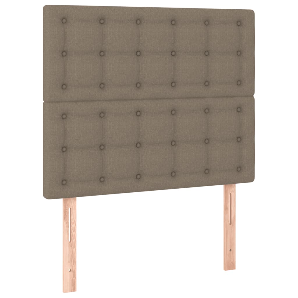Bettgestell ohne Matratze Taupe 100x200 cm Stoff