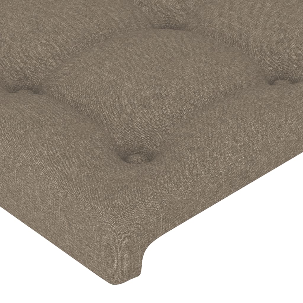 Bettgestell ohne Matratze Taupe 100x200 cm Stoff