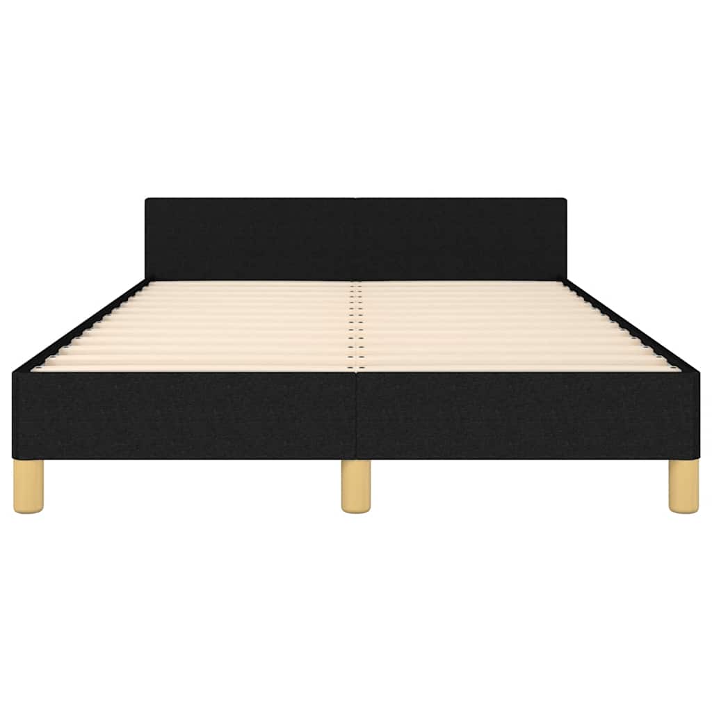 Bettgestell ohne Matratze Schwarz 120x200 cm Stoff
