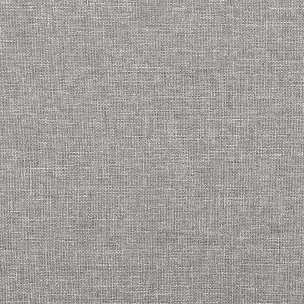 Bettgestell ohne Matratze Hellgrau 140x190 cm Stoff