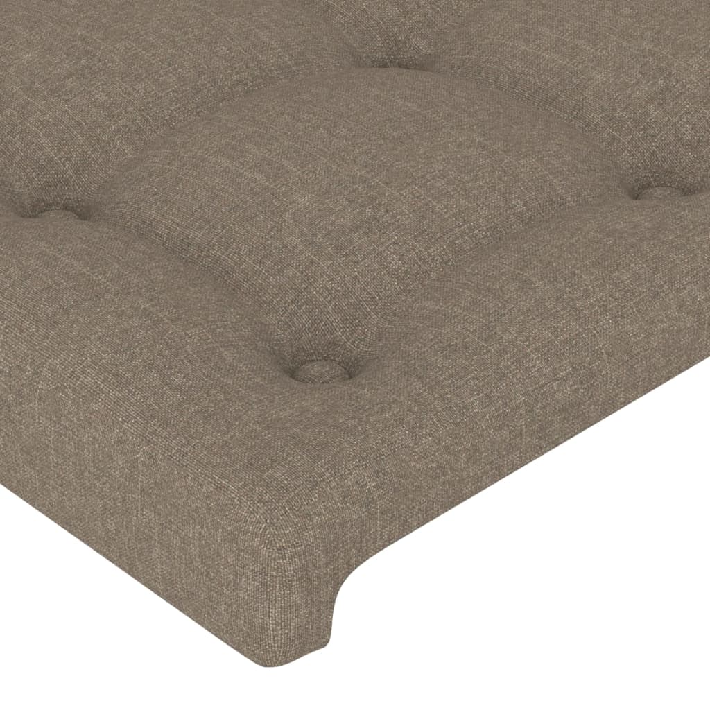Bettgestell ohne Matratze Taupe 140x190 cm Stoff