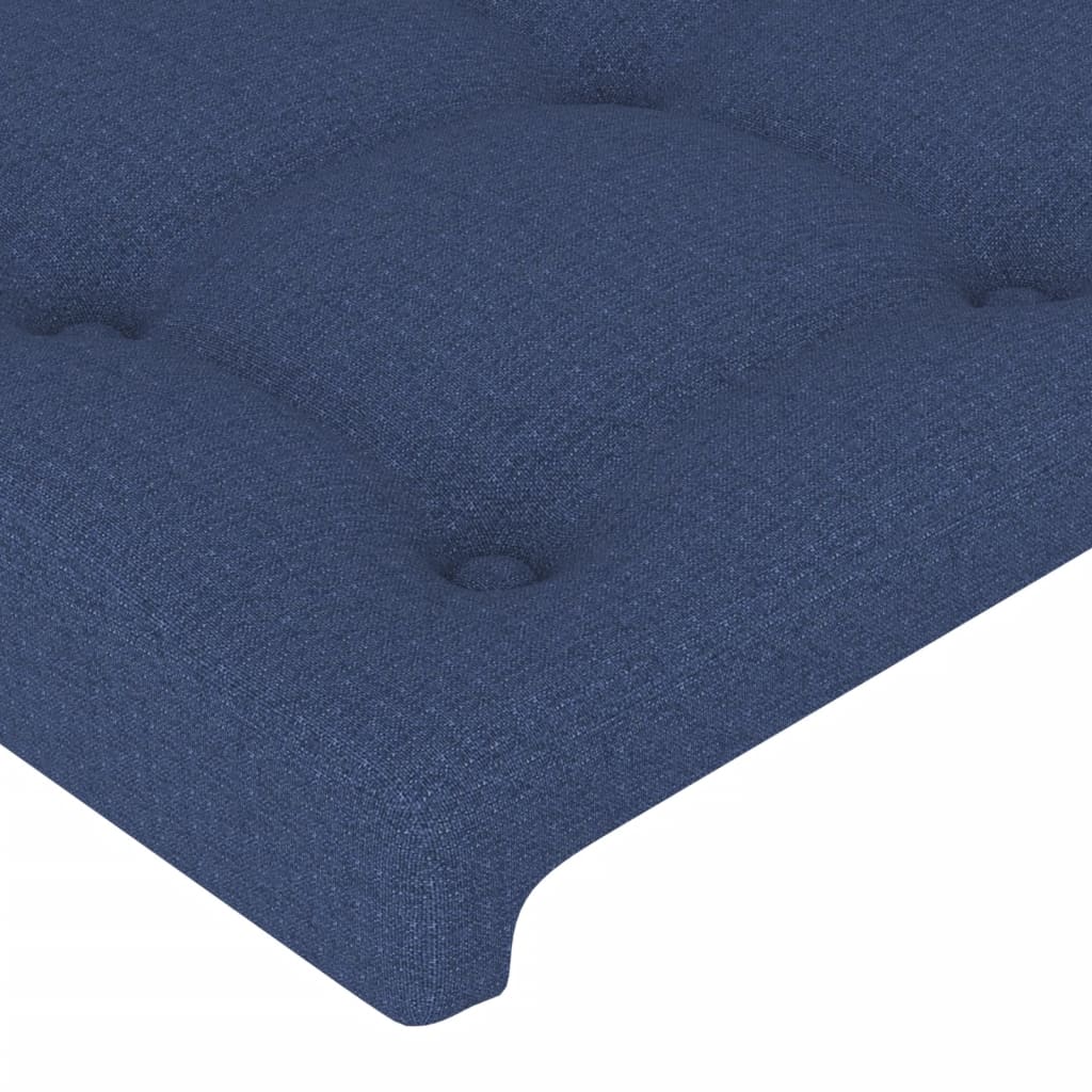 Bettgestell ohne Matratze Blau 140x190 cm Stoff