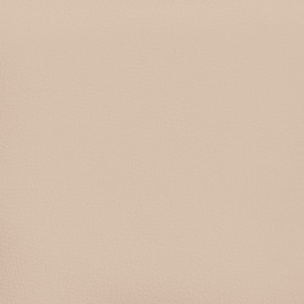 Bettgestell mit Kopfteil Cappuccino-Braun 80x200 cm Kunstleder