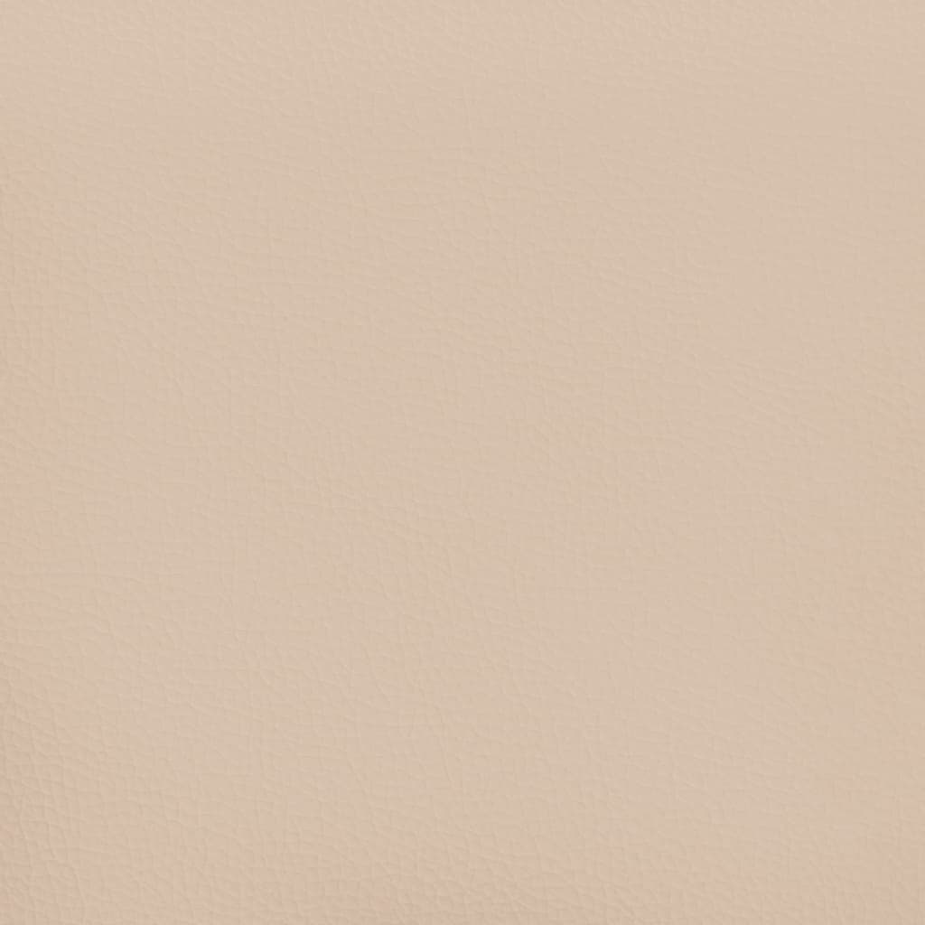Bettgestell mit Kopfteil Cappuccino-Braun 160x200 cm Kunstleder