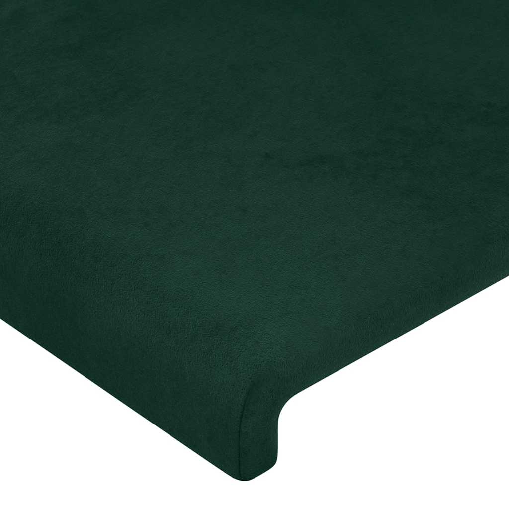 Bettgestell ohne Matratze Dunkelgrün 80x200 cm Samt