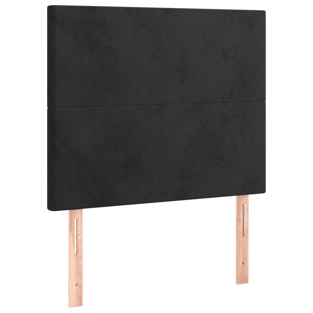 Bettgestell ohne Matratze Schwarz 100x200 cm Samt