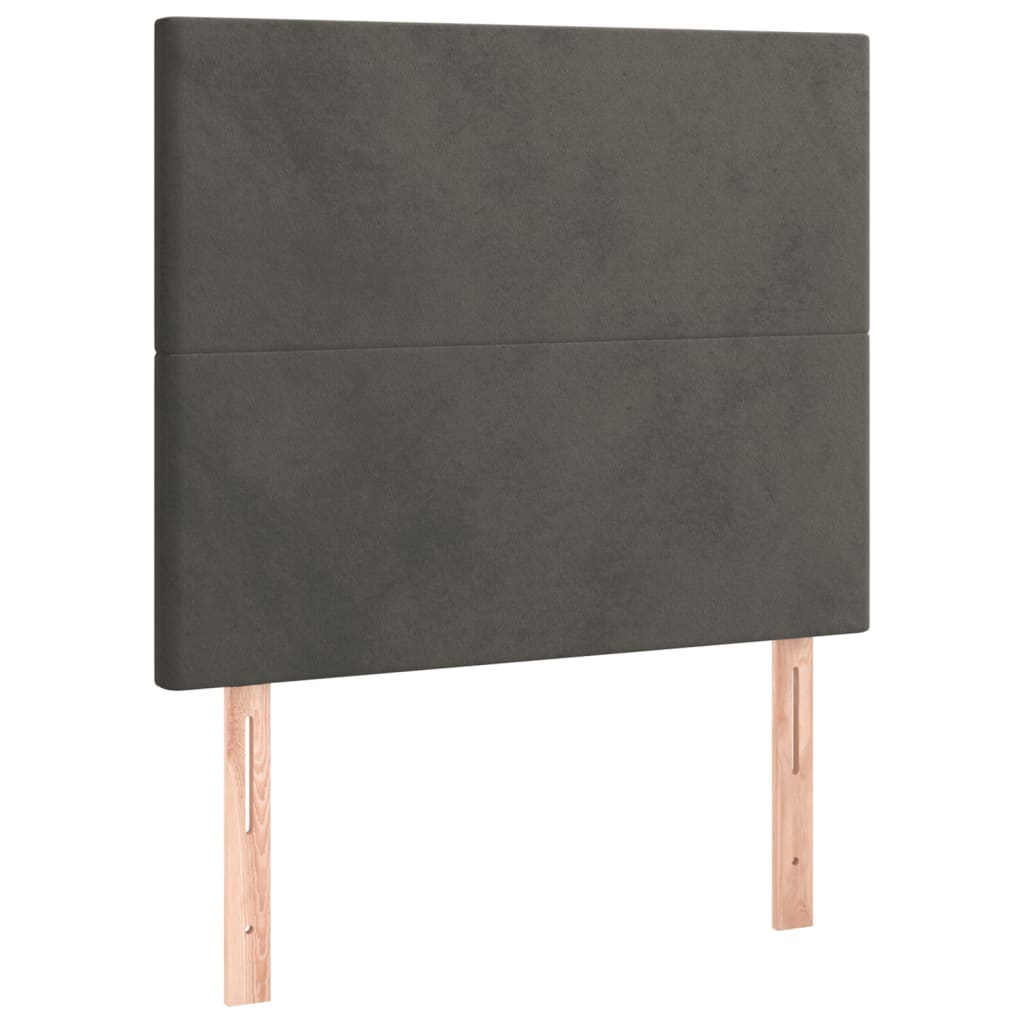 Bettgestell ohne Matratze Dunkelgrau 120x200 cm Samt