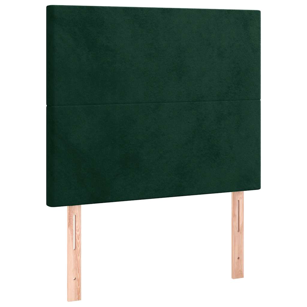 Bettgestell ohne Matratze Dunkelgrün 120x200 cm Samt