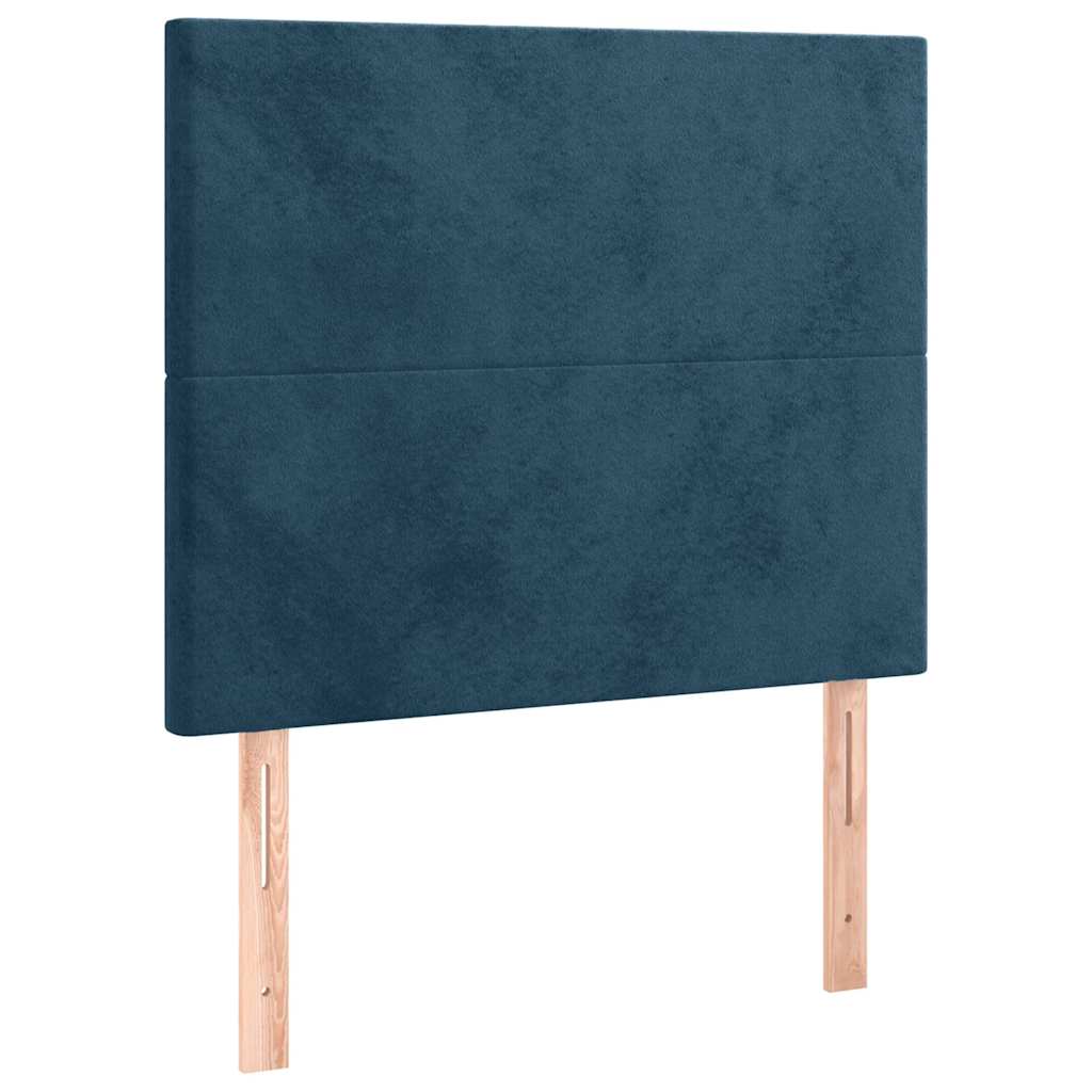 Bettgestell ohne Matratze Dunkelblau 120x200 cm Samt