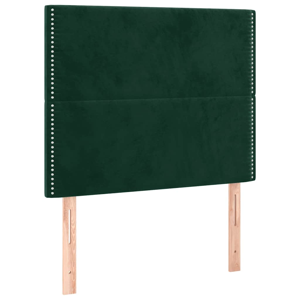 Bettgestell ohne Matratze Dunkelgrün 120x200 cm Samt