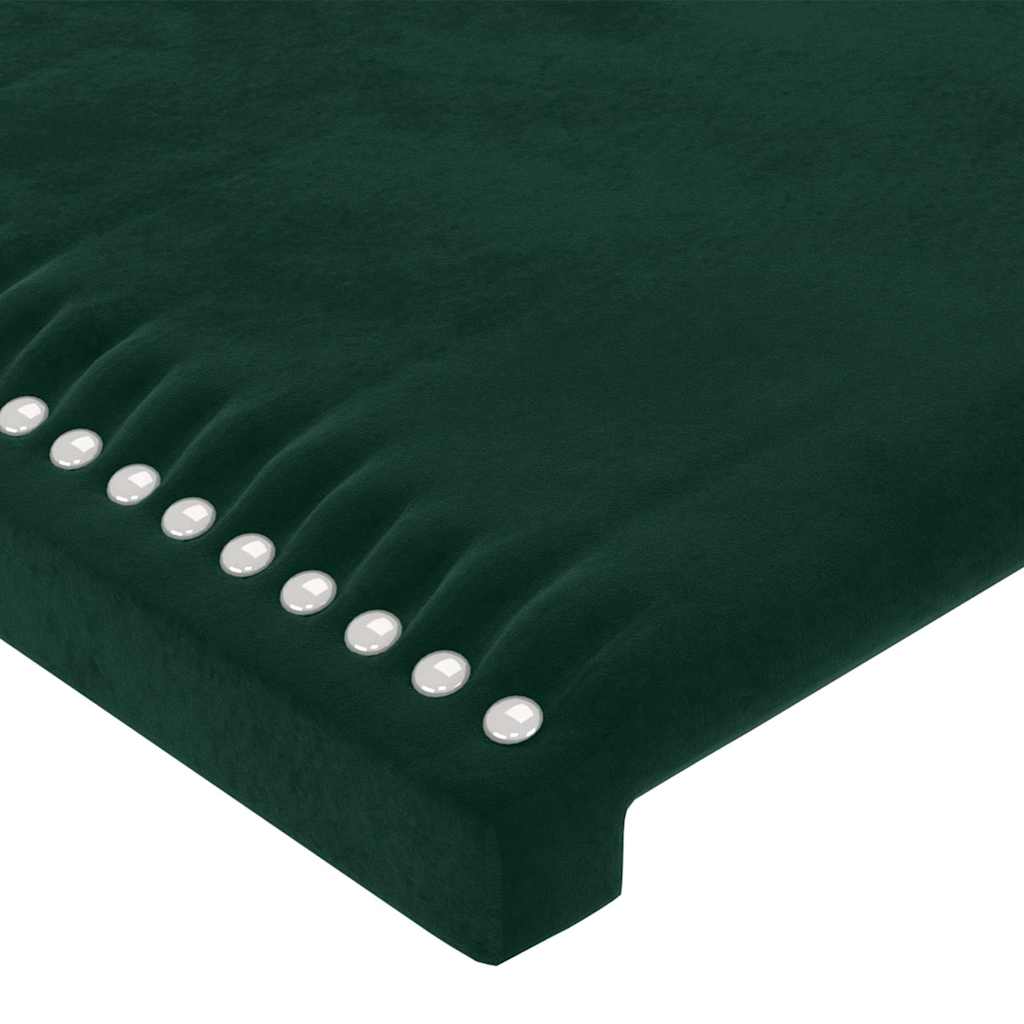 Bettgestell ohne Matratze Dunkelgrün 120x200 cm Samt