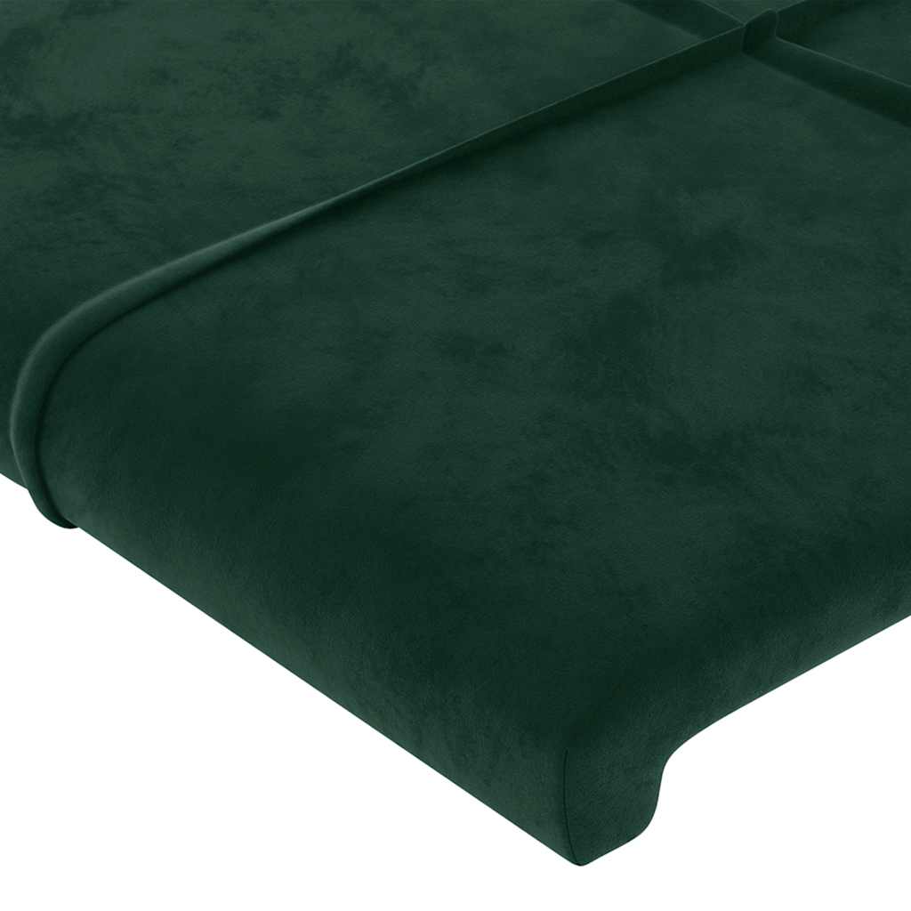 Bettgestell ohne Matratze Dunkelgrün 80x200 cm Samt