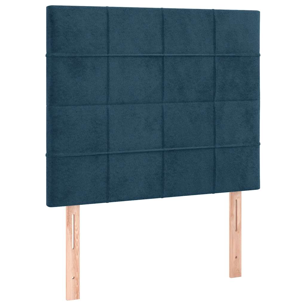 Bettgestell ohne Matratze Dunkelblau 80x200 cm Samt