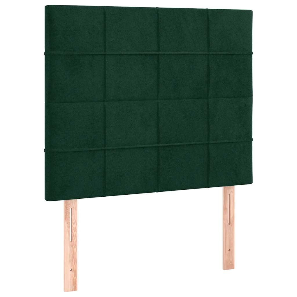 Bettgestell ohne Matratze Dunkelgrün 120x200 cm Samt