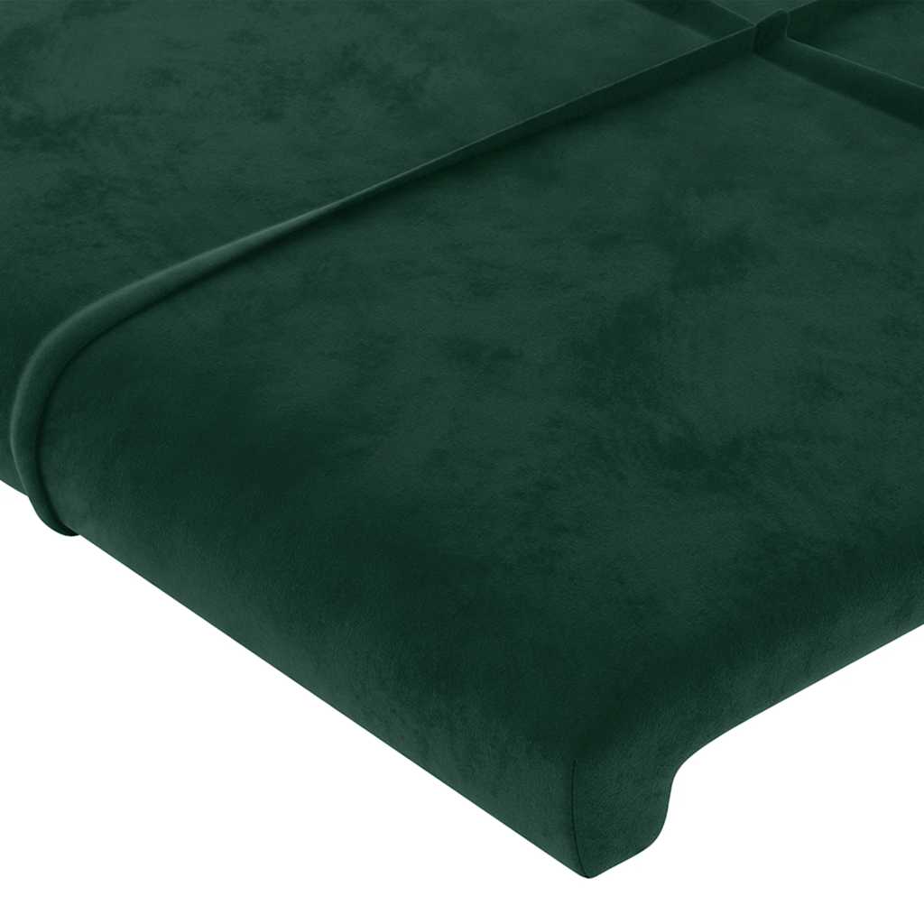 Bettgestell ohne Matratze Dunkelgrün 120x200 cm Samt