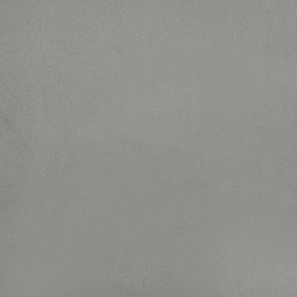Bettgestell ohne Matratze Hellgrau 100x200 cm Samt