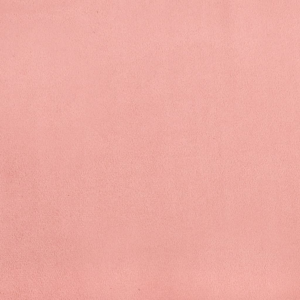 Bettgestell mit Kopfteil Rosa 120x200 cm Samt