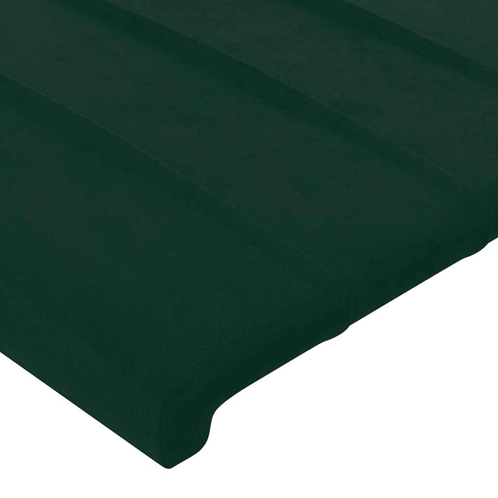 Bettgestell ohne Matratze Dunkelgrün 80x200 cm Samt