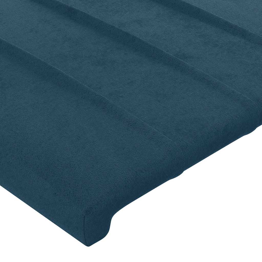 Bettgestell ohne Matratze Dunkelblau 120x200 cm Samt