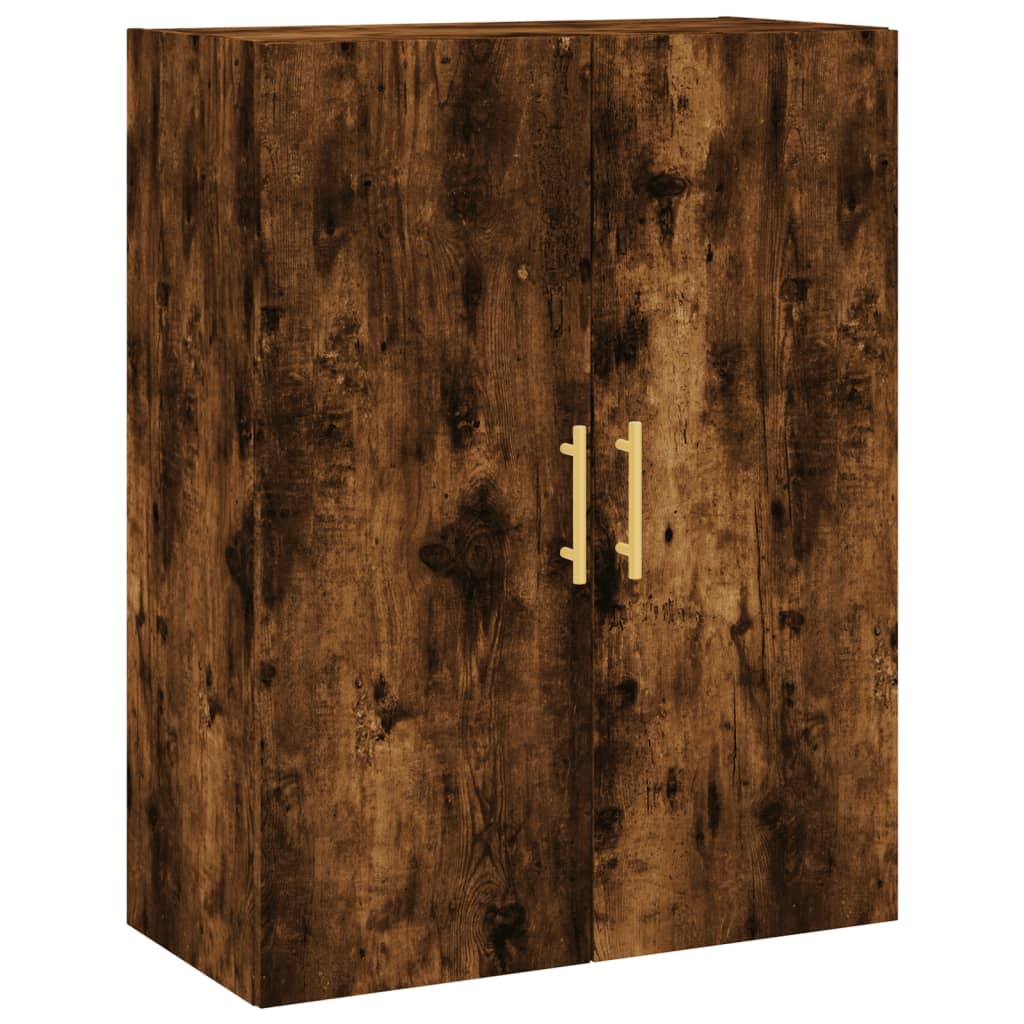 Wandschränke 2 Stk. Räuchereiche 69,5x34x90 cm