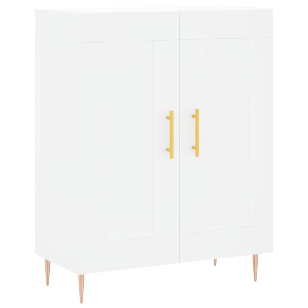 Highboard Weiß 69,5x34x180 cm Holzwerkstoff