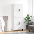 Highboard Weiß 69,5x34x180 cm Holzwerkstoff