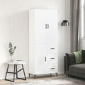 Highboard Weiß 69,5x34x180 cm Holzwerkstoff
