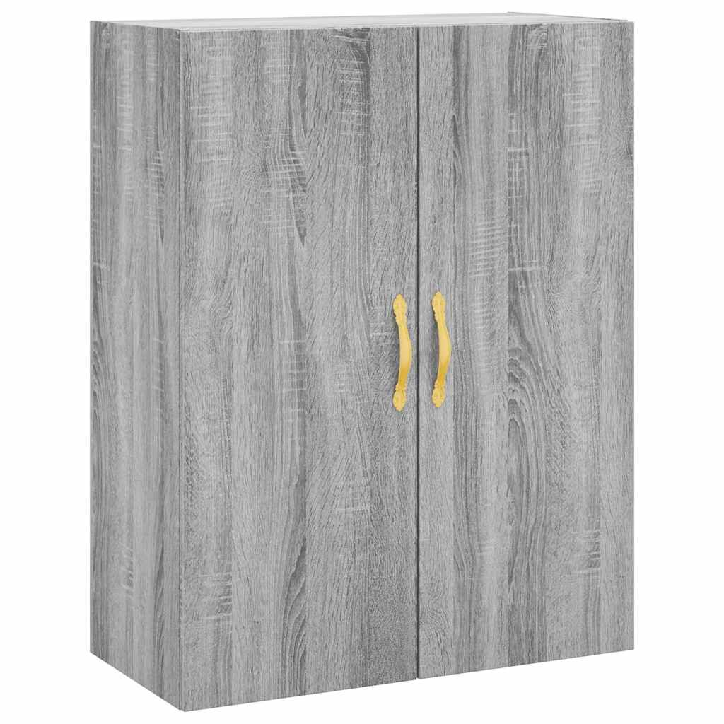 Highboard Grau Sonoma 69,5x34x180 cm Holzwerkstoff