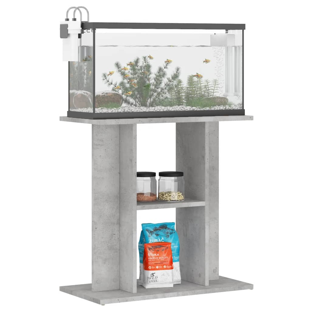 Aquariumständer Betongrau 60 x 30 x 60 cm Holzwerkstoff