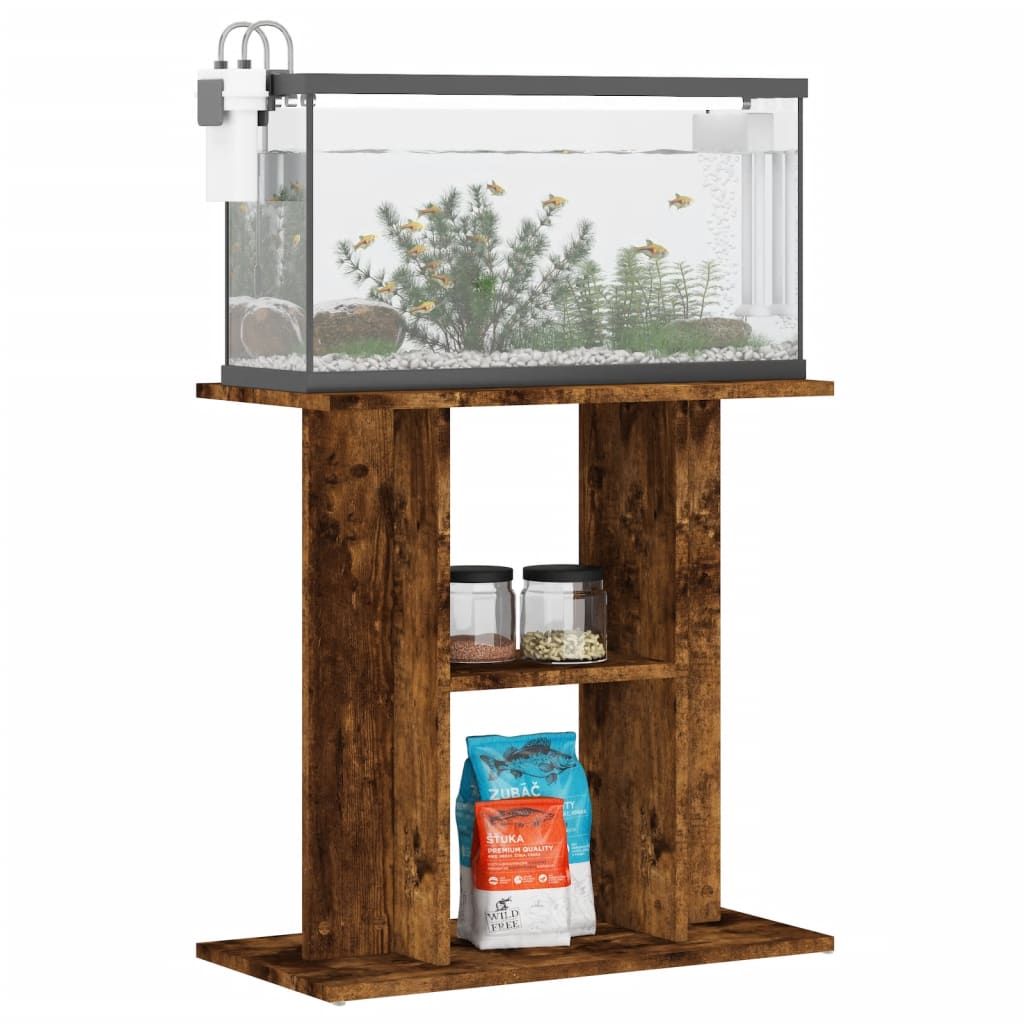 Aquariumständer Geräucherte Eiche 60 x 30 x 60 cm Holzwerkstoff