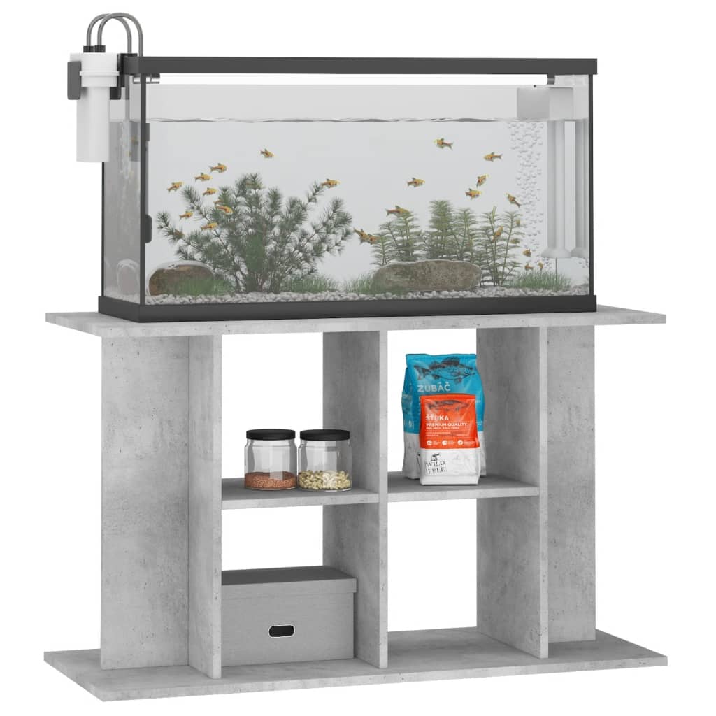 Aquariumständer Betongrau 100 x 40 x 60 cm Holzwerkstoff