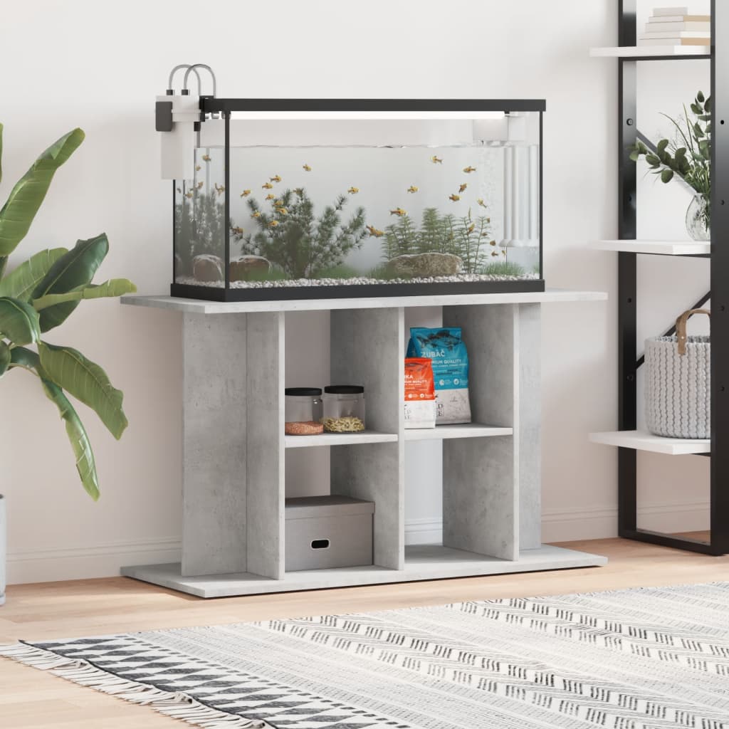 Aquariumständer Betongrau 100 x 40 x 60 cm Holzwerkstoff