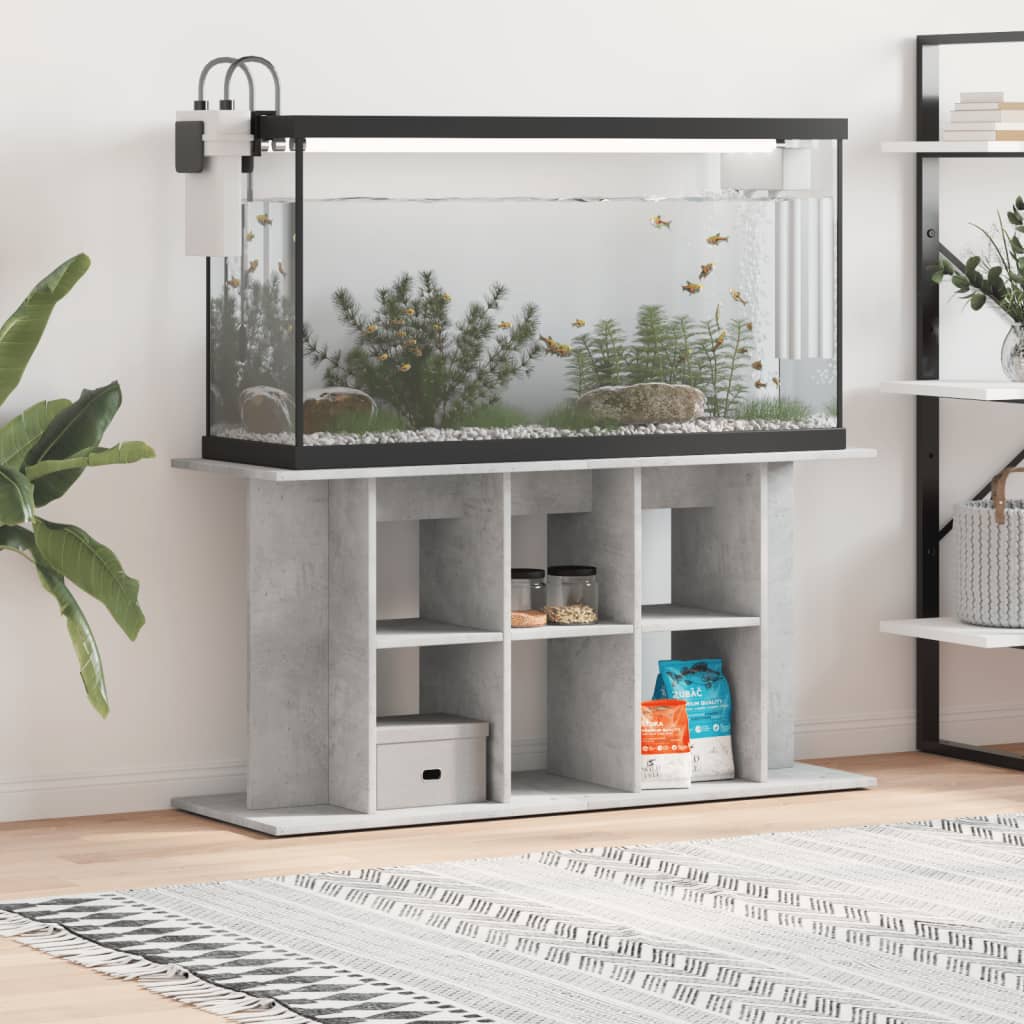 Aquariumständer Betongrau 120 x 40 x 60 cm Holzwerkstoff