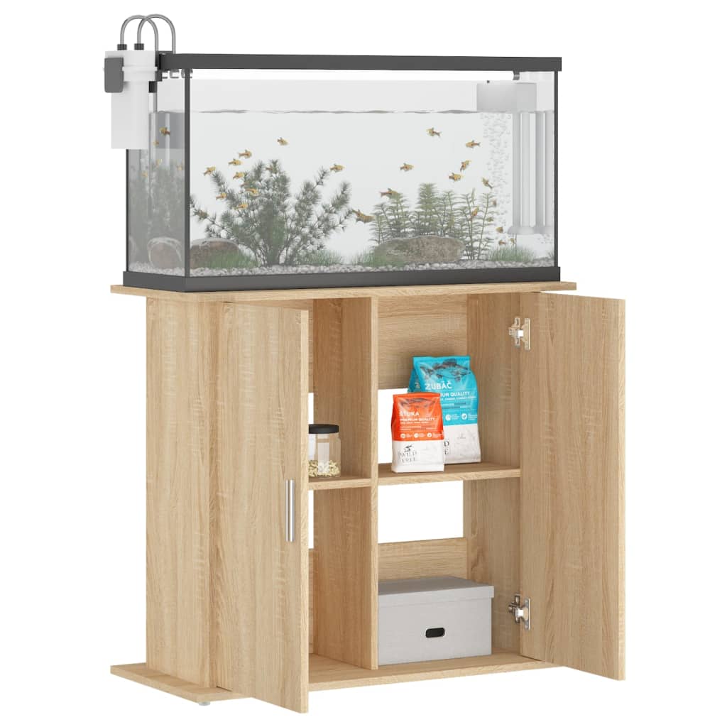 Aquariumständer Sonoma-Eiche 81 x 36 x 73 cm Holzwerkstoff