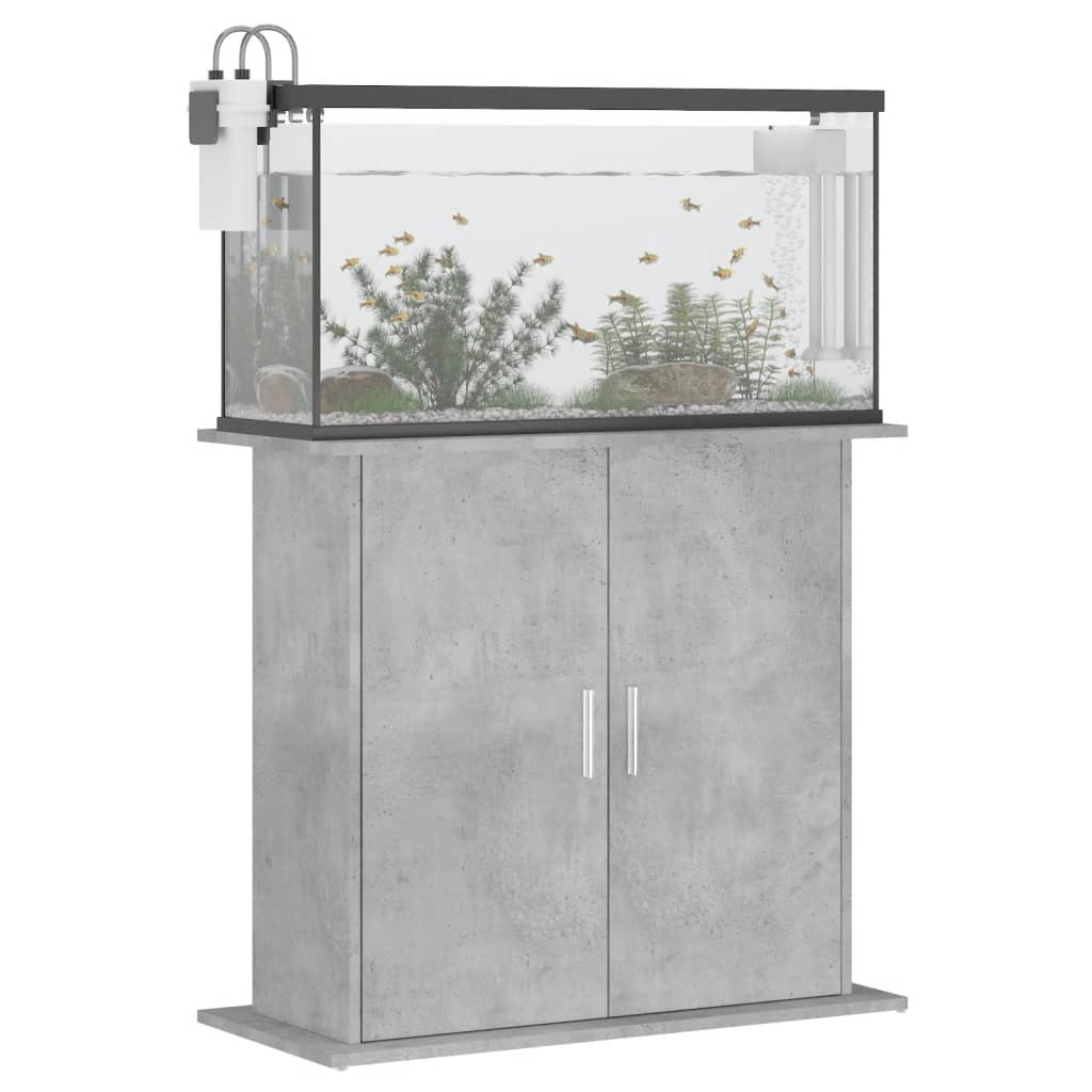 Aquariumständer Betongrau 81 x 36 x 73 cm Holzwerkstoff