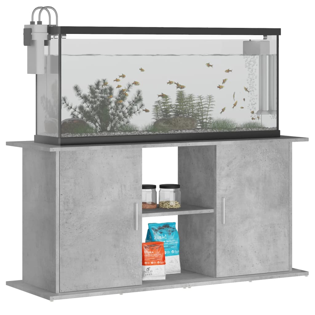 Aquariumständer Betongrau 121 x 41 x 58 cm Holzwerkstoff