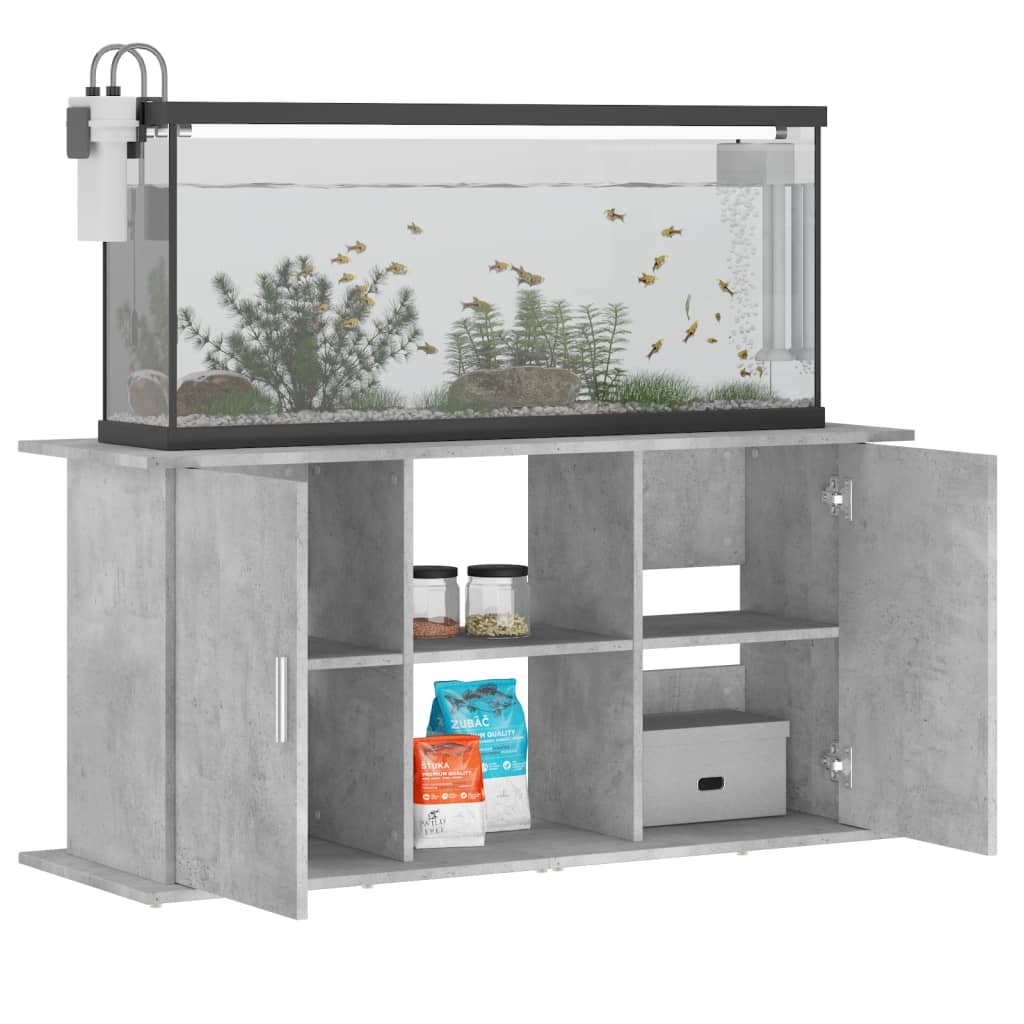 Aquariumständer Betongrau 121 x 41 x 58 cm Holzwerkstoff