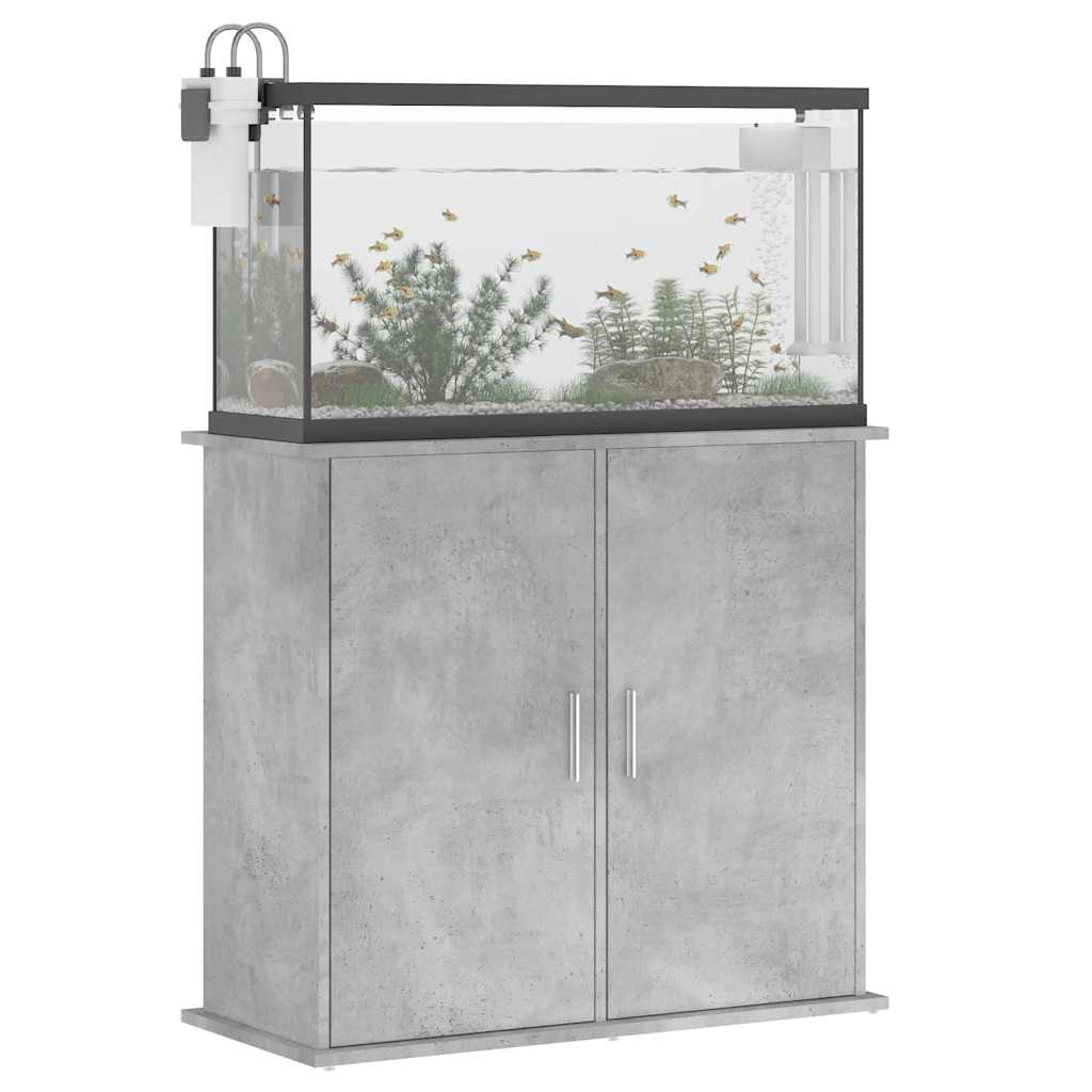 Aquariumständer Betongrau 81 x 36 x 73 cm Holzwerkstoff