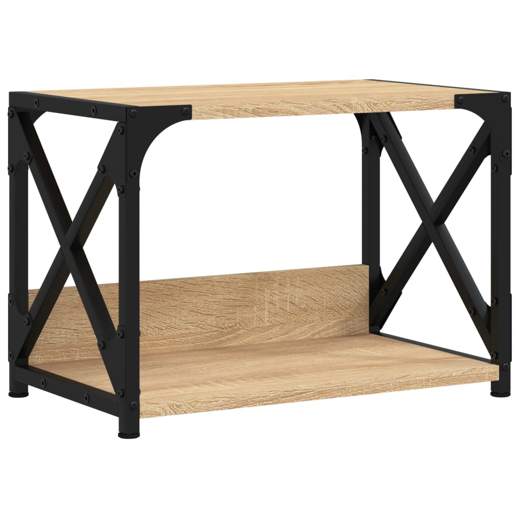 Druckerständer 2 Ablagen Sonoma-Eiche 44x26x31,5 cm