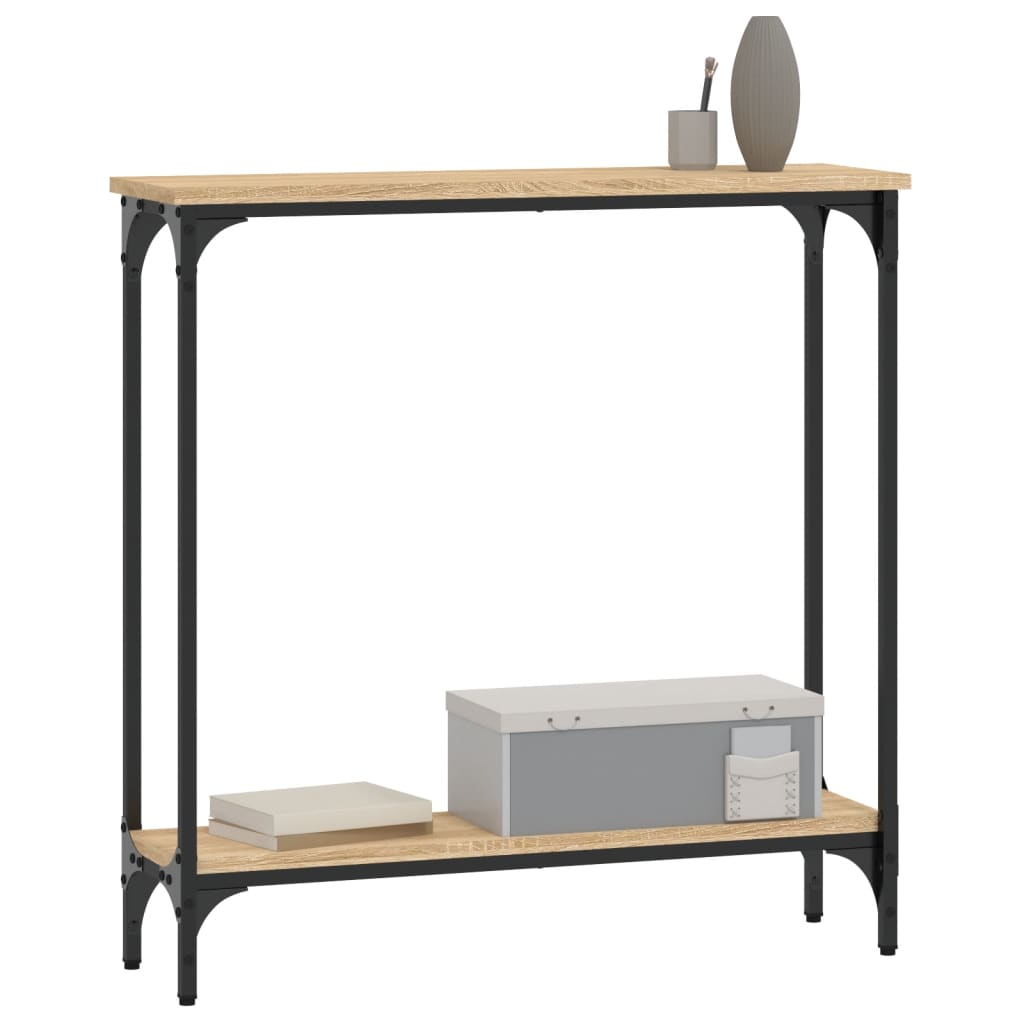 Konsolentisch Sonoma-Eiche 75 x 22,5 x 75 cm Holzwerkstoff