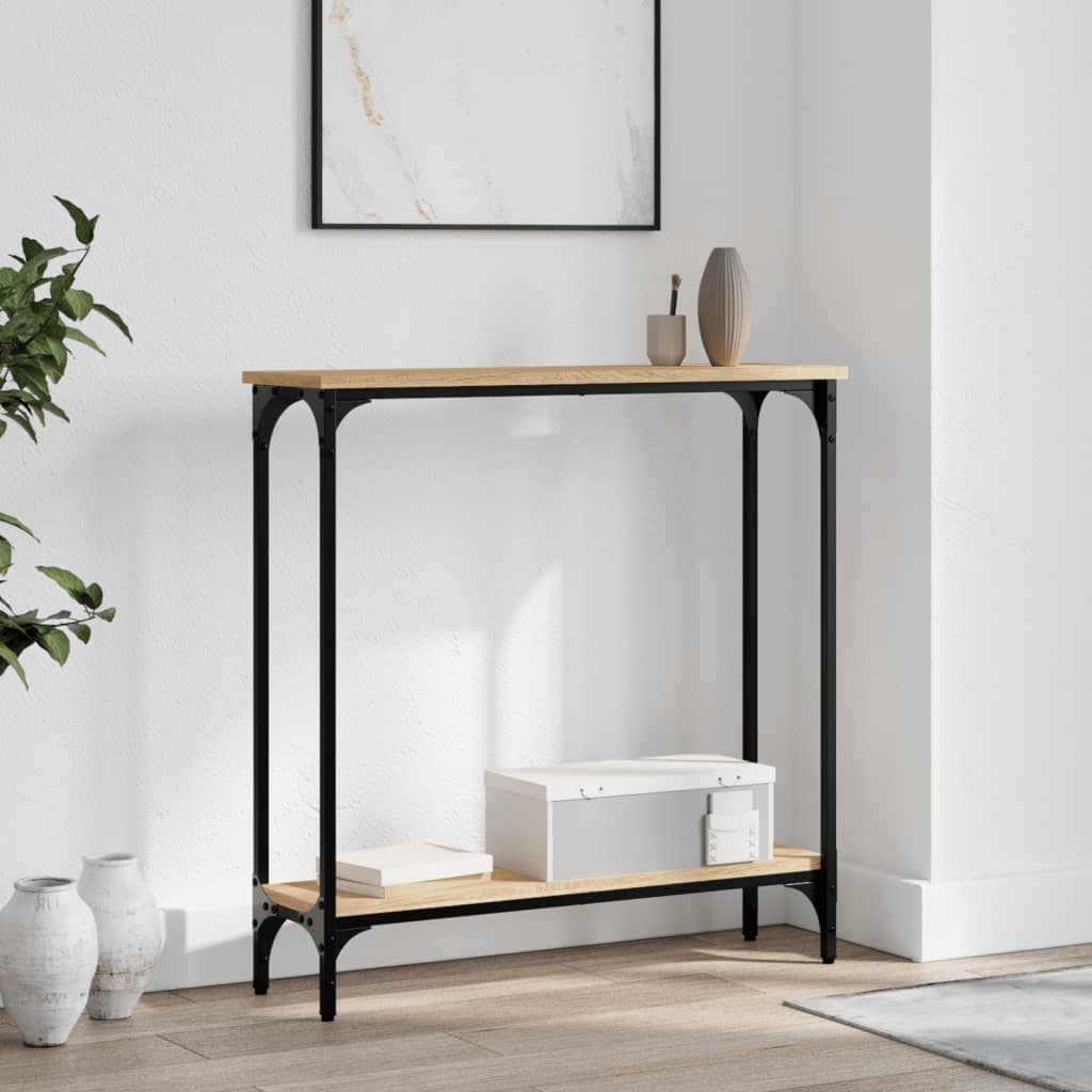 Konsolentisch Sonoma-Eiche 75 x 22,5 x 75 cm Holzwerkstoff