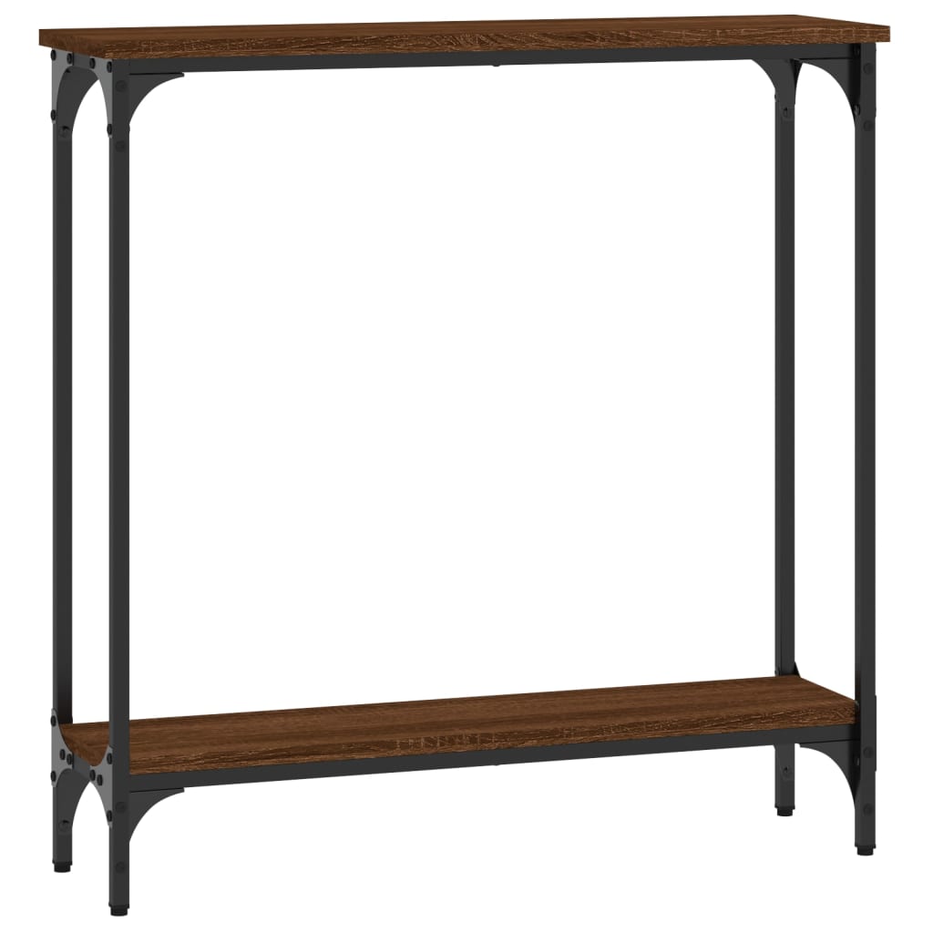 Konsolentisch Braun Eichen-Optik 75x22,5x75 cm Holzwerkstoff