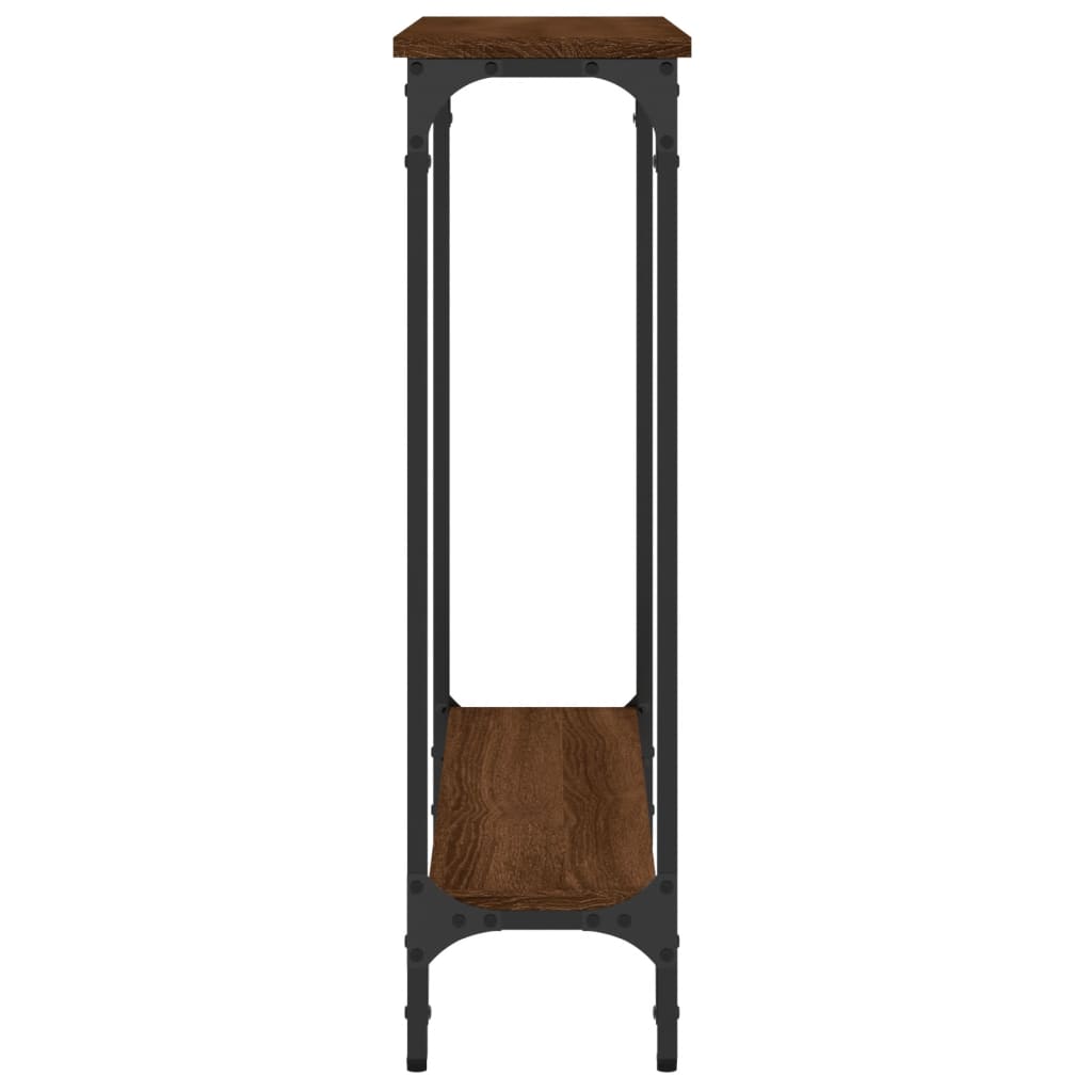 Konsolentisch Braun Eichen-Optik 75x22,5x75 cm Holzwerkstoff